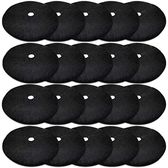 20 Pack 16.5 Inch Non-Woven Tree Mulch Ring - Degradable Tree Protector Mat, Reusable Tree Weed Barrier Mat for Weed Control Root Protection