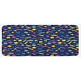thumbnail image 1 of Funky Kitchen Mat, Retro 80`s Memphis Fashion Style Vibrant Triangles Squares Rectangles Hipster Pop, Plush Decorative Kitchen Mat with Non Slip Backing, 47" X 19", Multicolor, by Ambesonne, 1 of 1