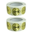 thumbnail image 3 of 2 Rolls Christmas Labels Self Adhesive Golden Stickers Packaging Sticker, 3 of 9