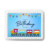 Train Birthday for any Celebration or Special Occasion Cake Topper