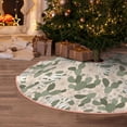 thumbnail image 5 of Sikiie Halloween Cactus Nativity Christmas Tree Skirt, Jesus Christian Winter Holiday Tree Mat Decoration(30-48IN)36", 5 of 6