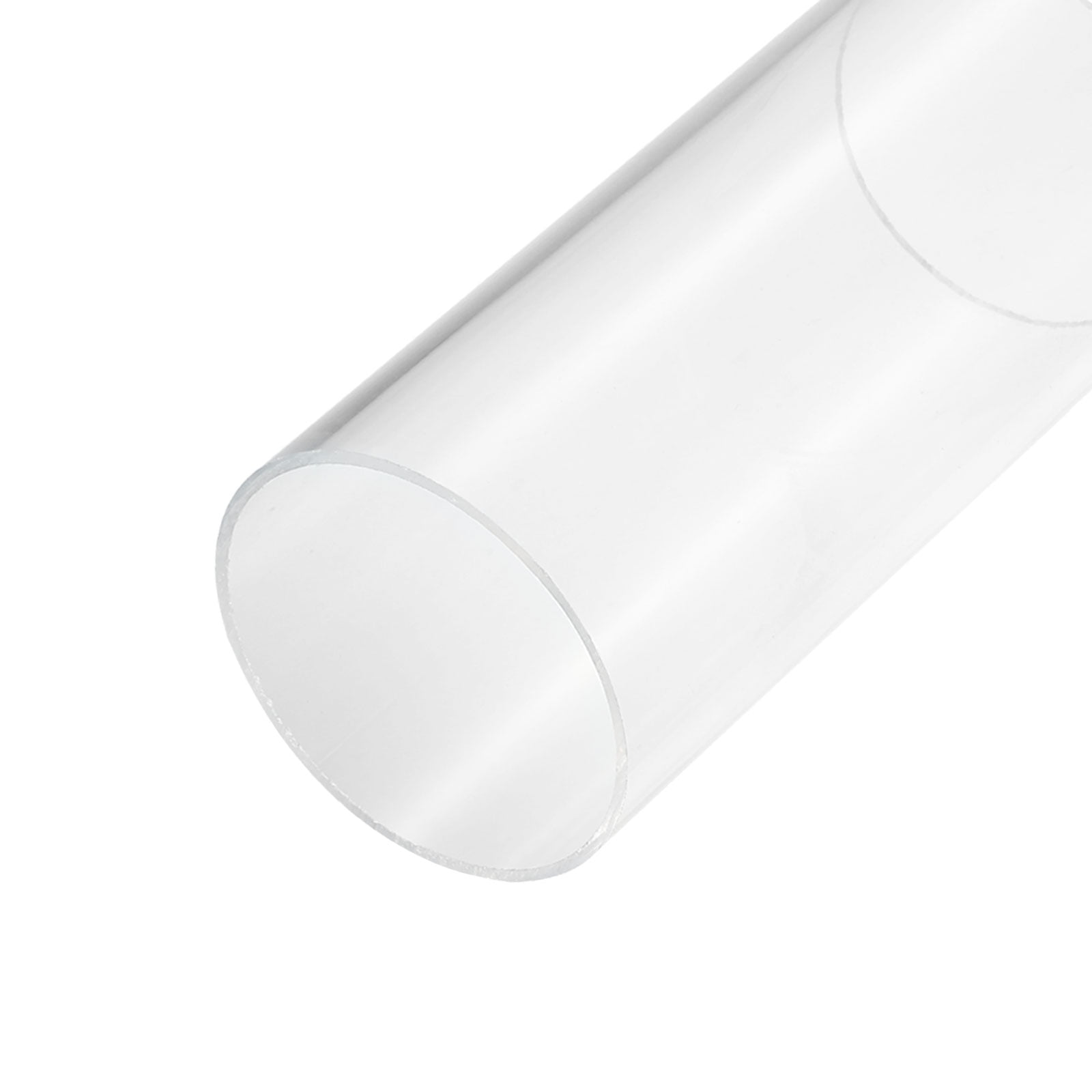 MECCANIXITY Clear Acrylic Pipe Tube - 76mm ID, 80mm OD, 6" Length For DIY Lamps & Water Cooling