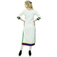 thumbnail image 4 of Phagun Women Designer Cotton Tunic White Solid Straight Kurti Casual Clothing-8, 4 of 6
