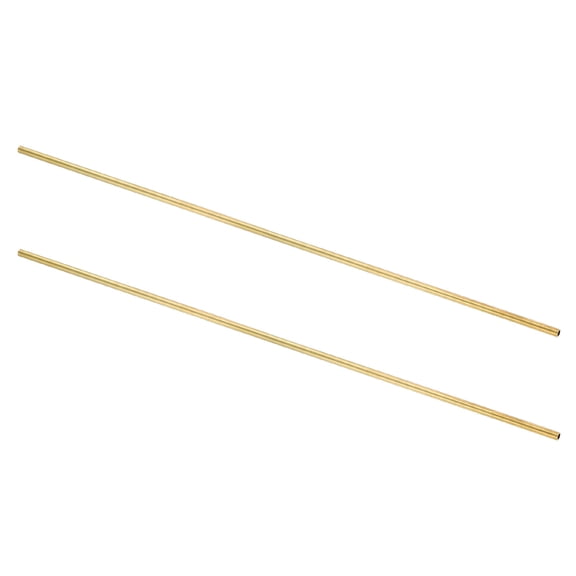 2Pcs Brass Round Tube, 4.5mm OD 0.5mm Wall Thickness 300mm Length Seamless Tubing