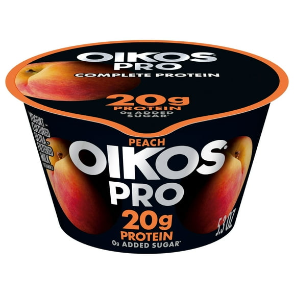 Oikos Pro 20g Protein, Peach Yogurt-Cultured Dairy Product, 5.3 oz