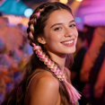 thumbnail image 5 of 1PC Vibrant Kids’ Braided Hair Extension Colorful Synthetic Wig Braid for Easy Styling | Perfect Gift for Dress-Up and Play, 5 of 10