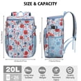 thumbnail image 3 of Travel Cooler Bag - Pioneer Flower Camping Beer Cooler Backpack with Bottle Opener- Waterproof Insulated Picnic Backpacks - Cooler Bag for Beach, 3 of 6