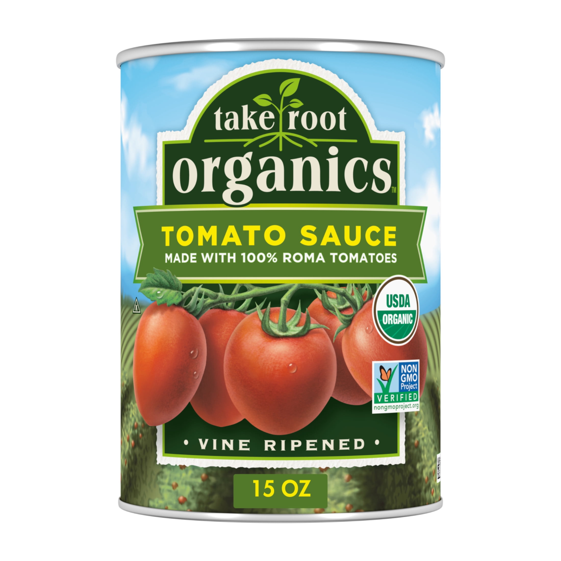 (3 pack) Take Root Organics Tomato Sauce, 15 oz Can
