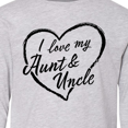 thumbnail image 4 of Inktastic I Love My Aunt and Uncle in Black Chalk Heart Long Sleeve Youth T-Shirt, 4 of 5
