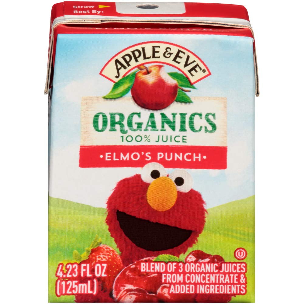 Apple & Eve Sesame Street Organics, Elmo's Punch, 4.23 Fluidoz, 8 Count