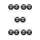 thumbnail image 2 of Sidaley Paquete de 2 Gamepad Thumbstick Covers Joystick Protector Grips Caps Controller Reemplazo de piezas de repuesto para PS5 Black Type2 NO2, 2 of 6