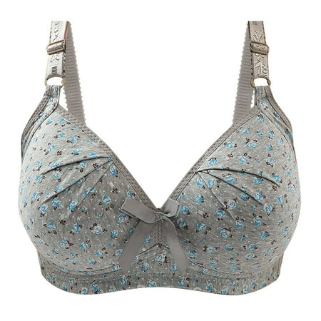 eileial Women s Plus Size Wireless Bra Full Cup Lift Bras for Women No Underwire Push Up Shaping Wire Free Everyday Bra Light Gray XXXL