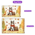 thumbnail image 5 of Welcome Fall Border Collie Enjoys School Time Autumn Fall Leaves Indoor Rug Borders Dog Lovers Gifts Idea Carpet Living Bed Room Sofa Home Decor - 02013, 5 of 5