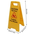 thumbnail image 2 of 12Pcs Wet Floor Sign Foldable A Frame Caution Floor Sign Plastic 2 Sided for Indoor Outdoor, 2 of 5