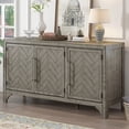 thumbnail image 2 of Sideboard with American Design MDF and Pine Wood Adjustable Shelves for Home Entrance, 2 of 7
