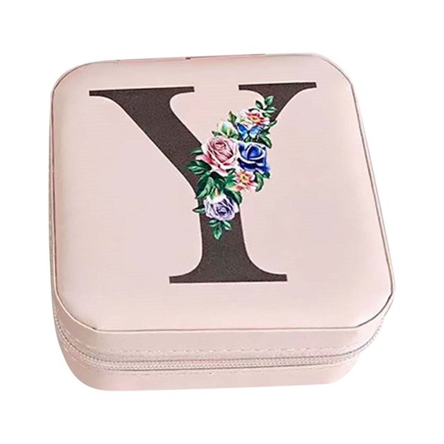 Dvkptbk Storage 26 Letters Earring Jewelry Display Storage Box Case Organizer Flannel Tray Gift Home Essentials