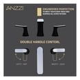 thumbnail image 5 of ANZZI Widespread Bathroom Faucet with Pop-Up Drain, 3-Hole, 2-Handle 8 in. Matte Black & Chrome, 5 of 8