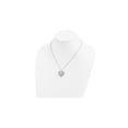 thumbnail image 5 of To My Daughter Heart Pendant Necklace in Sterling Silver with Synthetic Cubic Zirconia (CZ)s for Women, 5 of 7