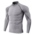 thumbnail image 1 of Camiseta interior deportiva transpirable para hombre: manga larga, secado rápido, corte ajustado para fitness y ropa de invierno, 1 of 5