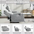 thumbnail image 6 of Bonzy Home Loveseat Recliner Sofa for Living Room, Extra Wide Modern Overstuffed 2 Seat Reclining Manual Sofa Chair,Breathable Fabric, Light Gray(Loveseat), 6 of 9