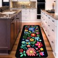 thumbnail image 1 of Hallway Rug Strips Kitchen Rug Strips Non-Slip 20"x59" Long Washable Rug Strips, Mexican Colorful Soft Floral Rug Strips for Hallway, Kitchen, Laundry Room, Bedroom, Bathroom(Multicolor), 1 of 1