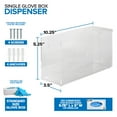 thumbnail image 2 of Stock Your Home Acrylic Single Gloves Dispenser, Tissue Box Shelf, Glove Holder Wall Mount, for Kitchen, Cleaning Closet, Lab, Exam, Office, 2 of 7