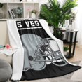 thumbnail image 2 of Football Team Color Blanket Gifts for Men Women, Throw Blanket 60x50 Inches, Lightweight Warm Football Fans Fleece Blanket for Sofa Bed Couch Living Room Chair, 2 of 5