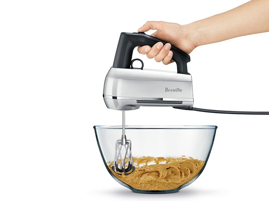 Breville BHM800SIL Handy Mix Scraper 9Speed Hand Mixer, Silver