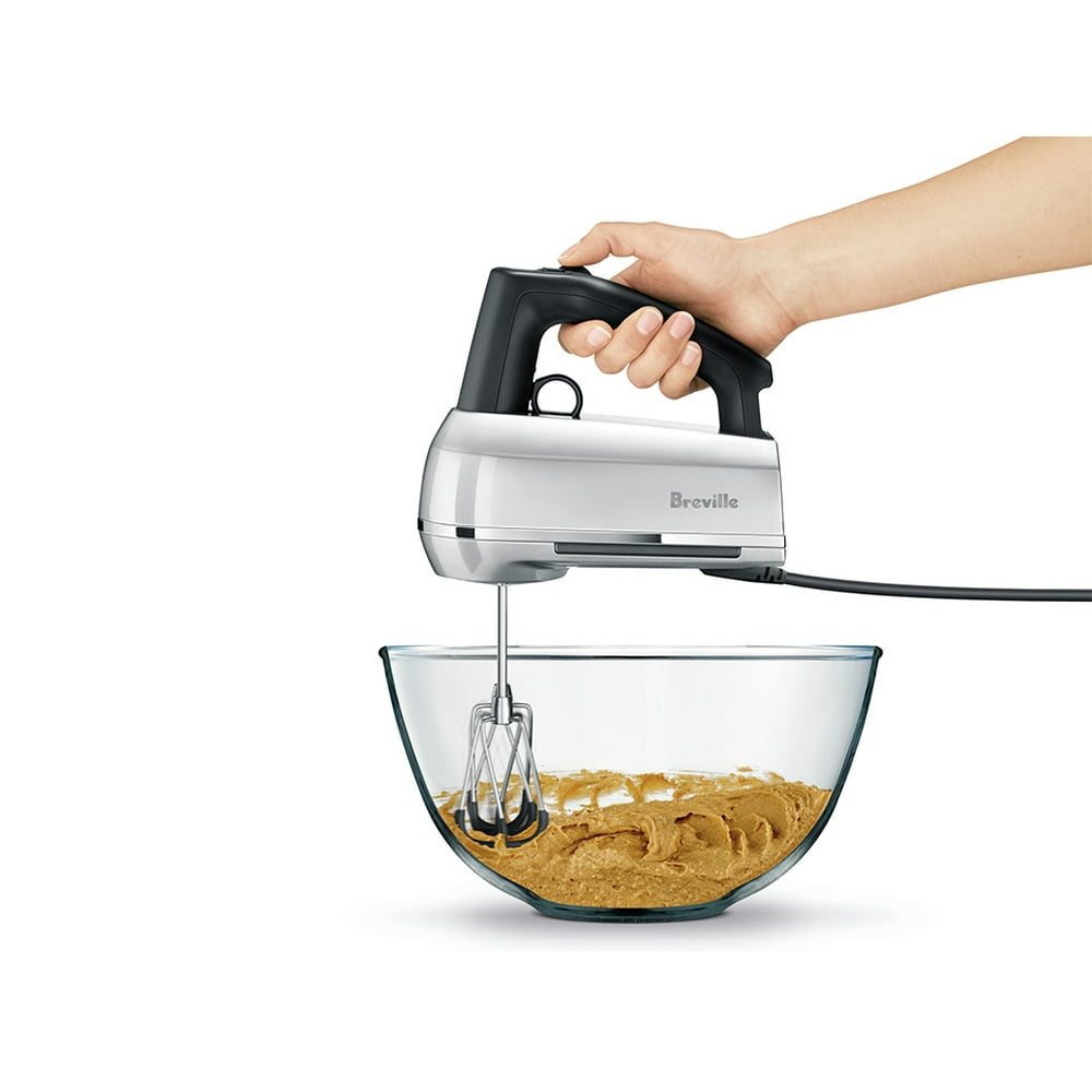 Breville BHM800SIL Handy Mix Scraper 9Speed Hand Mixer, Silver
