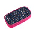 thumbnail image 2 of Uemuo Autumn Leaves With Blue Printed Pencil Pen Case, Portable Pencil Pouch with Zipper, Compact Stationery Bag Makeup Bag, Pencil Bag for Home Office, 2 of 9