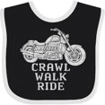 thumbnail image 3 of Inktastic Crawl Walk Ride Motorcycle Boys or Girls Baby Bib, 3 of 4