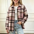 thumbnail image 6 of BLVB Kids Toddler Little Boys Girls Baby Long Sleeve Button down Plaid Shirt Lapel Shacket Jackets Fall Outfits(Multicolor AA2,9-10Years), 6 of 6
