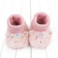 thumbnail image 5 of URMAGIC Baby Boy Girl Indoor Faux Booties Toddler Cartoon Winter Shoes Infant Fleece Slippers, 5 of 5