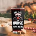 thumbnail image 2 of Black Nurse Costume Black History Month Gift Tumbler Travel Print Coffee Mug Stainless SteelGift Idea for Balck Women Nurse Friend Birthday Party Nurse Day, 2 of 6
