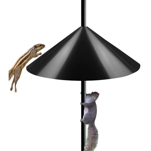 Squirrel Proof Baffle for Bird Feeder Pole, 2024 Outdoor New Wrap Around Squirrel Baffle (18inch)