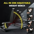 thumbnail image 2 of Lumiparty Banc de Musculation Réglable à 8 Positions, Capacité de 900 Lb, Banc d'Entraînement Pliable pour la Musculation, pour Gym à Domicile, Noir et Rouge, 2 of 12