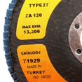 thumbnail image 3 of Forney Industries Inc 71926 Type de Clapet à Disque27 36Grit - 4,5 Po, 3 of 4