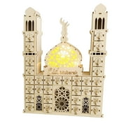 Daradara Eid Mubarak Countdown Calendar DIY Ramadan Ornaments Wooden Drawer Home Party Decoration