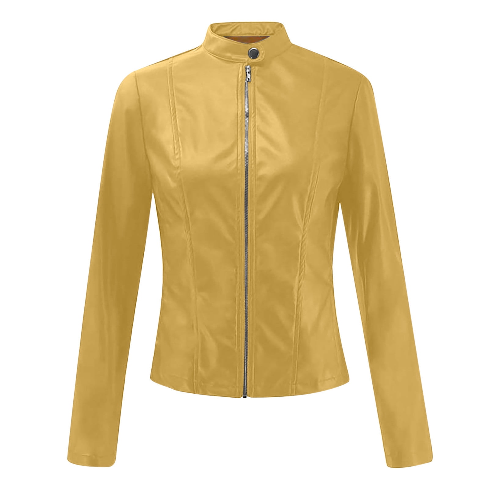 Veste simili cuir jaune hotsell