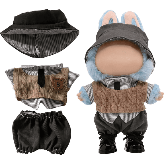 Clothes for Labubu, Doll Outfit Accessories Designed for 15 & 17cm Labubu - Style37