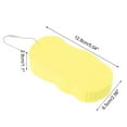 thumbnail image 4 of Unique Bargains Wave Pattern Bath Sponge Body Scrubber 1 Pc Yellow, 4 of 6