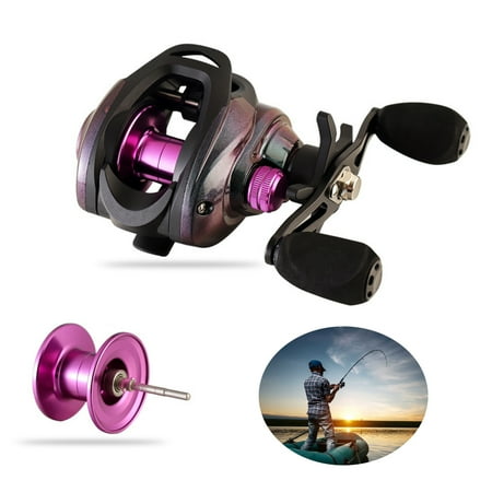 Baitcasting Reel Magnetic Brake High Speed Ratio Anti-bombing Fishing Alloy Pan-use Unloading Casting Reel Outdoor Fishing