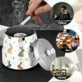 thumbnail image 4 of Yayeee Ashtray with Lid for Cigarette Smokeless Stainless Steel Home Ash Holder, Cartoon Bunnies, 4 of 7