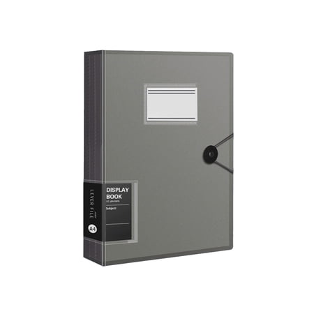 A4 30 Pockets 60 Sides Expanding A4 Document Folder with Snap Closure Plastic Envelopes Transparent Plastic Document Holders Display Paper Document Holders