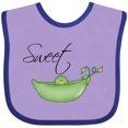 thumbnail image 3 of Inktastic Sweet Pea Girls Baby Bib, 3 of 4