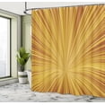 thumbnail image 4 of Ambesonne Abstract Art Shower Curtain, Concentric Stripes Art, 69"Wx75"L, Mustard Amber, 4 of 4