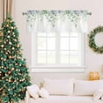 thumbnail image 7 of Green Leaves Curtain Valance Watercolor Rod Pocket Linen Valance 54" X 18" for Kitchen Living Room Bedroom Green 1 Pack, 7 of 7