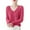 Hot Pink, variant on Breezora Women's Pure Wool V Neck Pullover Sweater Thermal Knit Base Layer for Cold Weather Casual Outfits L Size