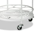 thumbnail image 3 of Baxton Studio Dallan Modern Industrial White Metal 2-Tier Kitchen Cart, 3 of 7