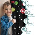 thumbnail image 3 of Blackout Kids Curtains,Black Christmas Ornament Pattern Childrens Insulated Curtains Set Of 2,Bedroom Essentials,Toddler Room Decor 42"x63", 3 of 5